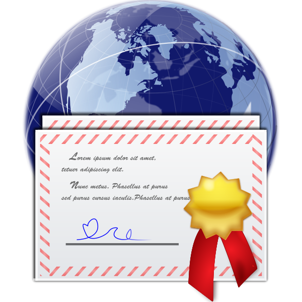 Bildquelle: https://commons.wikimedia.org/wiki/File:Oxygen480-places-certificate-server.svg